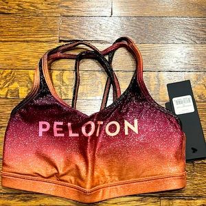 WITH Peloton Sunrise Fade Strappy Bra